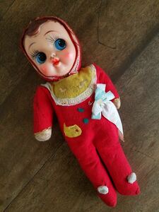 蔵出 当時物 ベビー 人形 ソフビ ドール フィギュア アンティーク ビンテージ レトロ 日本 文化 時代 玩具 女の子 赤ちゃん おもちゃ 資料