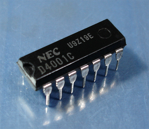 NEC μPD4001C (4回路 2入力 NORゲート) [5個組](b)