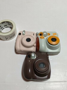 instax FUJIFILM　インスタントカメラ　合計3個