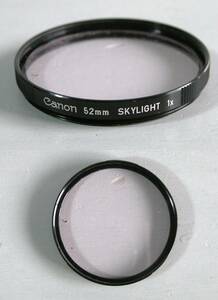 Canon　(440)　 中古・レンズフィルター　52mm 　Skylight（レンズ保護・紫外線吸収） キャノン
