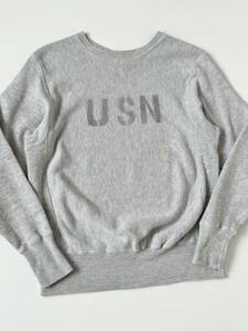 70s 単色タグ champion USN リバースウィーブ スウェット シャツ ヴィンテージ ビンテージ リバース トレーナー USN NAVY ARMY USA製 軍物