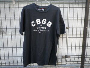 ■CBGB & OMFUG Tシャツ パンク ライブTシャツ＿サイズXL＿USA製