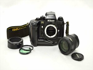 KM558●ジャンク品●Nikon ニコン F4 フィルム一眼レフカメラ + MB-21　レンズ 35-105mm 1:3.5-4.5D　動作未確認