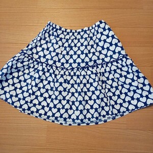 マザウェィズ　size140　青色ハートスカート
