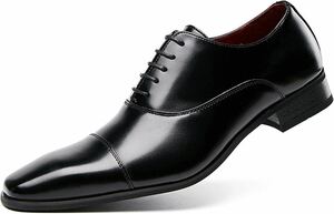 [CITUS] 　ビジネスシューズ 革靴 レースアップ メンズ 黒ブラック 26cm