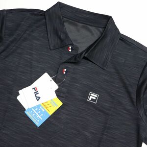 ●送料390円可能商品 フィラ FILA 新品 メンズ 吸水速乾 UVCUT スポーツ 半袖 ポロシャツ Mサイズ [414342-MCG-M]一 三 壱★QWER