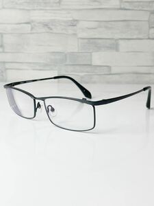 極美品 DUN DUN-115 ドゥアン スクエア型 マットブラック 眼鏡 良品