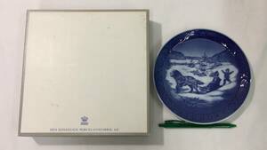 #L【ROYAL COPENHAGEN6】『ロイヤルコペンハーゲン イヤープレート 1986年』●デンマーク製●箱付き●検)北欧陶磁器絵皿アンティーク