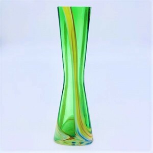 K1479A*USA 1960s*ビンテージ アートガラス 花瓶 フラワーベース グラス インテリア ミッドセンチュリー