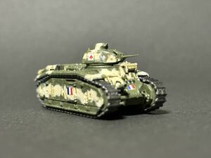 SMV 1/144 シャールB1bis 重戦車【同梱可】WW2 フランス陸軍 ワールドタンク 自作Ver