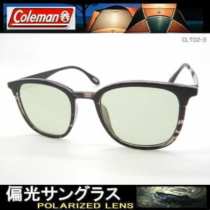 偏光サングラス Coleman コールマン ボストン 丸メガネ サングラス CLT02-3