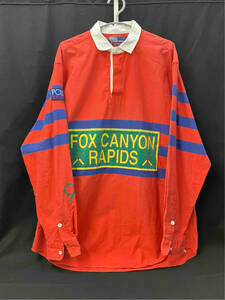 RALPH LAUREN FOX CANYON RAPIDS ラルフローレン 長袖ポロシャツ 赤 レッド XL ワッペン