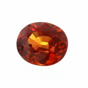 天然 スぺサタイト ガーネット ルース 1.174ct ソーティング付き■NK715