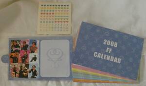 2008 FF DESKTOP CALENDAR 藤井フミヤ 卓上カレンダー シール付き フェビル ツアーグッズ