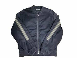 超希少 DRIES VAN NOTEN 14AW Back Zip Bomber Jacket ドリスヴァンノッテン バックジップボンバージャケット フライト ma-1 ブルゾン 軍