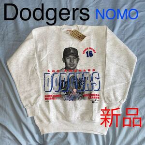 Dodgers LOS ANGELES ドジャース NOMO 野茂英雄 USA製 トレーナー スウェット ベースボール 野球 NUTMEG 新品