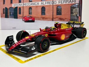 BBR 1/18 Ferrari F1 75 Italian GP Monza 2022 C. Sainz　フェラーリ　サインツ　ダイキャスト製　BBR182275-55