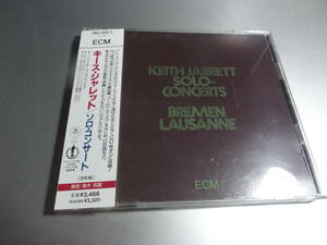 KEITH JARRETT　　キース・ジャレット　　 SOLO CONCERTS 　　BREMEN LAUSANNE　　　 帯付き国内盤　　2CD