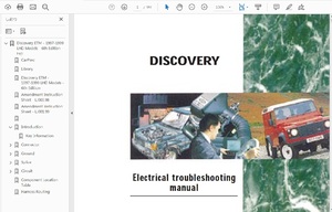 ディスカバリー 初代＋シリーズ2　ワークショップ&オーナーズマニュアル＆配線図集etc 整備書