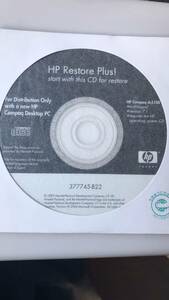 HP　Restore Plus!　CD dc5100　mulitilingual version 7.1