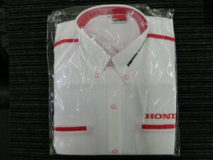 未使用品 ホンダ HONDA 刺繍ロゴ シャツ ワークシャツ 半袖 サイズ: XL HONDA Racing 管理No.40136