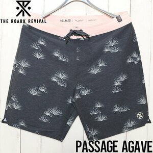 【送料無料】ボードショーツ ストレッッチショーツ ロアークリバイバル PASSAGE AGAVE BOARDSHORTS 18インチレングス RB387　 30インチ