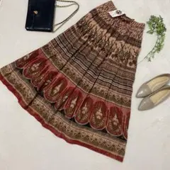 【新品】Jagannath インド製　コットンスカート　柄