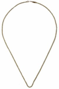 CHROME HEARTS 22K GOLD 16 ROLL CHAIN NECKLACEクロムハーツ 22Kゴールド　ネックチェーンロール　16インチ／ネックレス