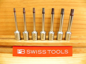 絶版品 PB SWISS TOOLS 3/8(9.5)ロング トルクス ソケット レンチ セット*V10-400B/SET