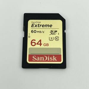 サンディスク SDXCメモリーカード 64GB Class10 UHS-IExtreme SDSDXL-064G-JU3