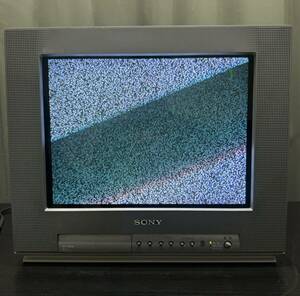 SONY/ソニー ★KV-14DA1★Trinitron/トリニトロン ★ブラウン管テレビ★昭和レトロ★2001年製★通電OK★現状品★042531