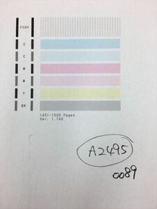 【A2495】プリンターヘッド ジャンク 印字確認済み QY6-0089 CANON キャノン TS5030 /TS5030S/TS6030/TS6130/TS6230/TS6330用