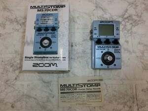 ZOOM MS-70CDR MULTI STOMP single stomp box マルチエフェクター 中古 同梱不可 1円スタート