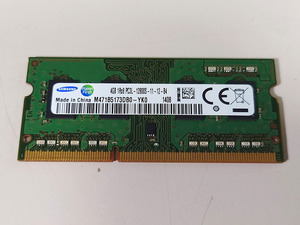 【中古】SUMSUNG 4GB 1R×8 PC3L 12800S DIMM DDR3 SDRAM メモリ