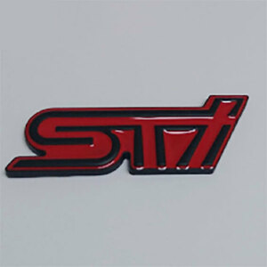 STI 3D エンブレム　Black(黒）　1枚