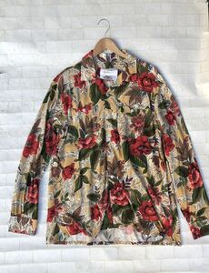 1回着用美品 定価34100円 Engineered Garments エンジニアード ガーメンツ Classic shirt Hawaiian Rayon Floral ハワイアン 長袖 シャツ