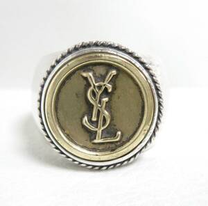 12760◆Button Works x Larry Smith YSL Vintage Button Ring ラリースミス ボタンワークス リング/指輪 925【約17号】 中古 USED