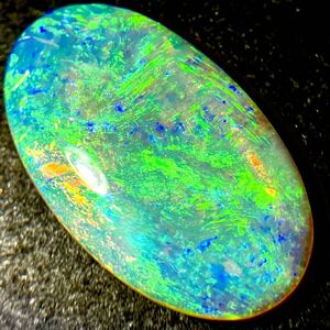 遊色効果抜群!!［天然オパール5.699ct］A 20.6×12.4mm ルース 裸石 opal 宝石 ジュエリー jewerly 