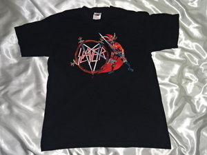 送料185円・H491■ SLAYER スレイヤー （c)2004 Tシャツ Mサイズ TOUR1983リメイク