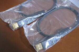 新品未使用・2本セット AIM エイム電子 SHIELDIO USB UM1 オーディオ USBケーブル A-Micro B 0.3m 30cm