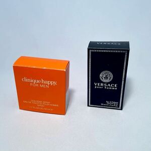 CLINIQUE クリニークhappy. FOR MEN ハッピー フォーメン50ml おまけ付き VERSACE pour homme ヴェルサーチ プールオム