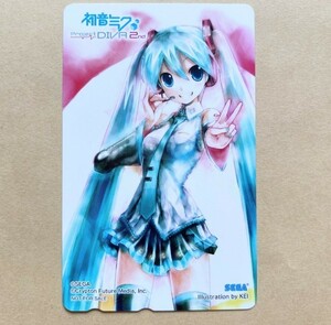 【未使用】 テレカ 50度 初音ミク Project DIVA 2nd KEI 非売品