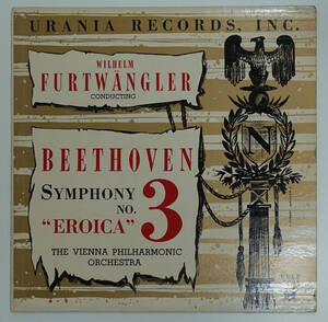 初期盤! 米URANIA URLP 7095 ベートーヴェン交響曲第3番 フルトヴェングラー