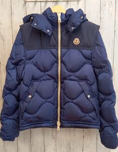 MONCLER モンクレール ARLES 2WAY ダウンジャケット D20914032685 54155 サイズ2 ブルー ネイビー メンズ フード 袖 取り外し可