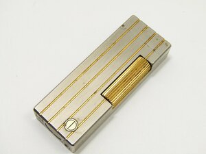 1円スタート 着火未確認 dunhill ダンヒル ガスライター シルバー ゴールド ヴィンテージ品 中古