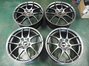 ＢＢＳ　ＲＦ５０６　１７×７．５Ｊ＋５０　PCD１１２／５H　１本クラック　１本小ブレあり　ゴルフ等　４本セット