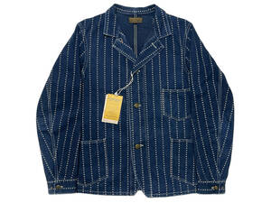 38 FREEWHEELERS UNION SPECIAL OVERALLS WORK JACKET フリーホイーラーズ ワークジャケット カバーオール スターウォバッシュ ストライプ