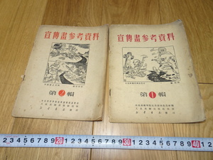 rarebookkyoto　1ｆ63　中国　宣伝画参考資料　1と2　　人美　1951年頃作　　上海　　名古屋　京都　　