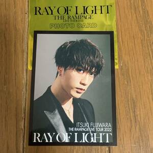 THE RAMPAGE LIVE TOUR 2022 RAY OF LIGHT THE RAMPAGE 藤原樹 フォトカード1