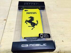 即決！送料無料！FERRARI フェラーリ 公式 Iphone4 携帯 カバー カスタマイズ ケース 美品！！
